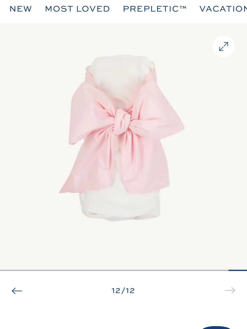 The Beaufort Bonnet Company Light Pink Bow Presentation swaddle